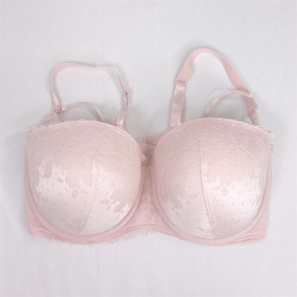 Torrid Pink Lace Microfiber Push-Up Multi-Way Bra - Picture 2 of 6